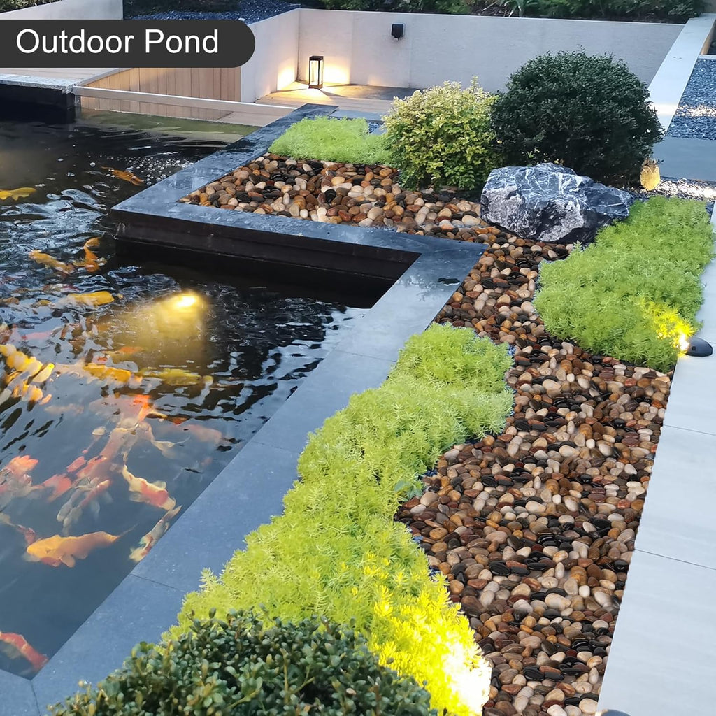 5 lbs River Stones and Pebbles can be Used for Gardening; Aquarium Rocks and Gravel are Suitable for Fish Tank decorationsand Sand Pebbles