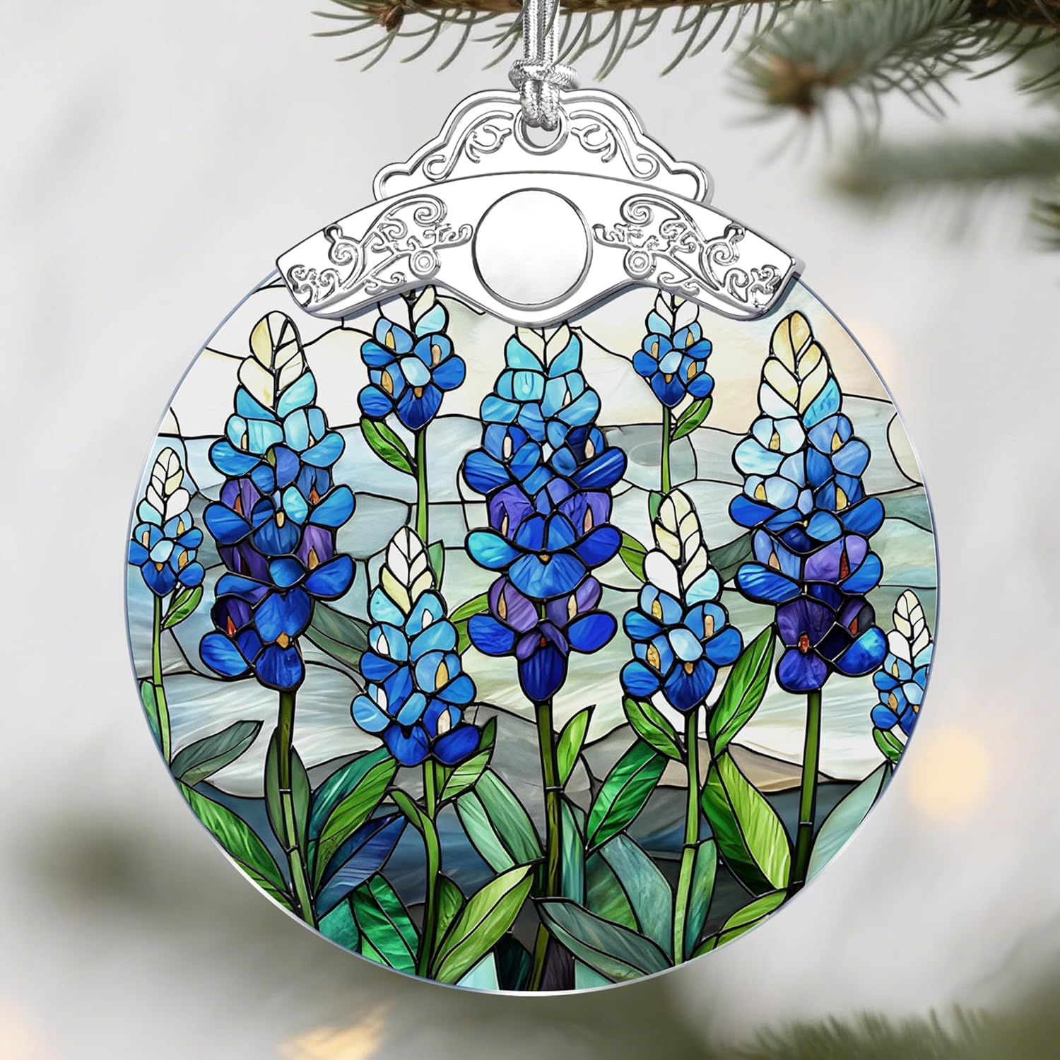 Texas Bluebonnet Christmas Ornaments: Christmas Tree Ornaments, Holiday Decor for Flower Lover, Texas State Flower-Themed, Stocking Stuffers, Gift Ideas, Xmas Gifts & Gifts for Mom, Grandma