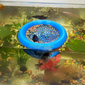 Aquarium Floating Betta Fish Skins, Betta or Shrimp Feeder, Cave and Hammock, Small Fish Feeding Rings, Aquarium Hiding Feeding Decorative Accessories (Blue)