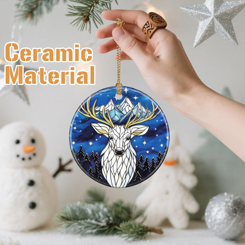 Deer Christmas Tree Decorations, Christmas Ornaments, Keepsake Ornaments, Holiday Decor, Xmas Gifts, Gifts for Deer Lovers & Animal Lovers