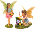 PRETMANNS Fairies for Fairy Garden - Colorful Accessories for an Indoor or Outdoor Miniature Garden - an Adorable Figurine Kit - 2 Pieces