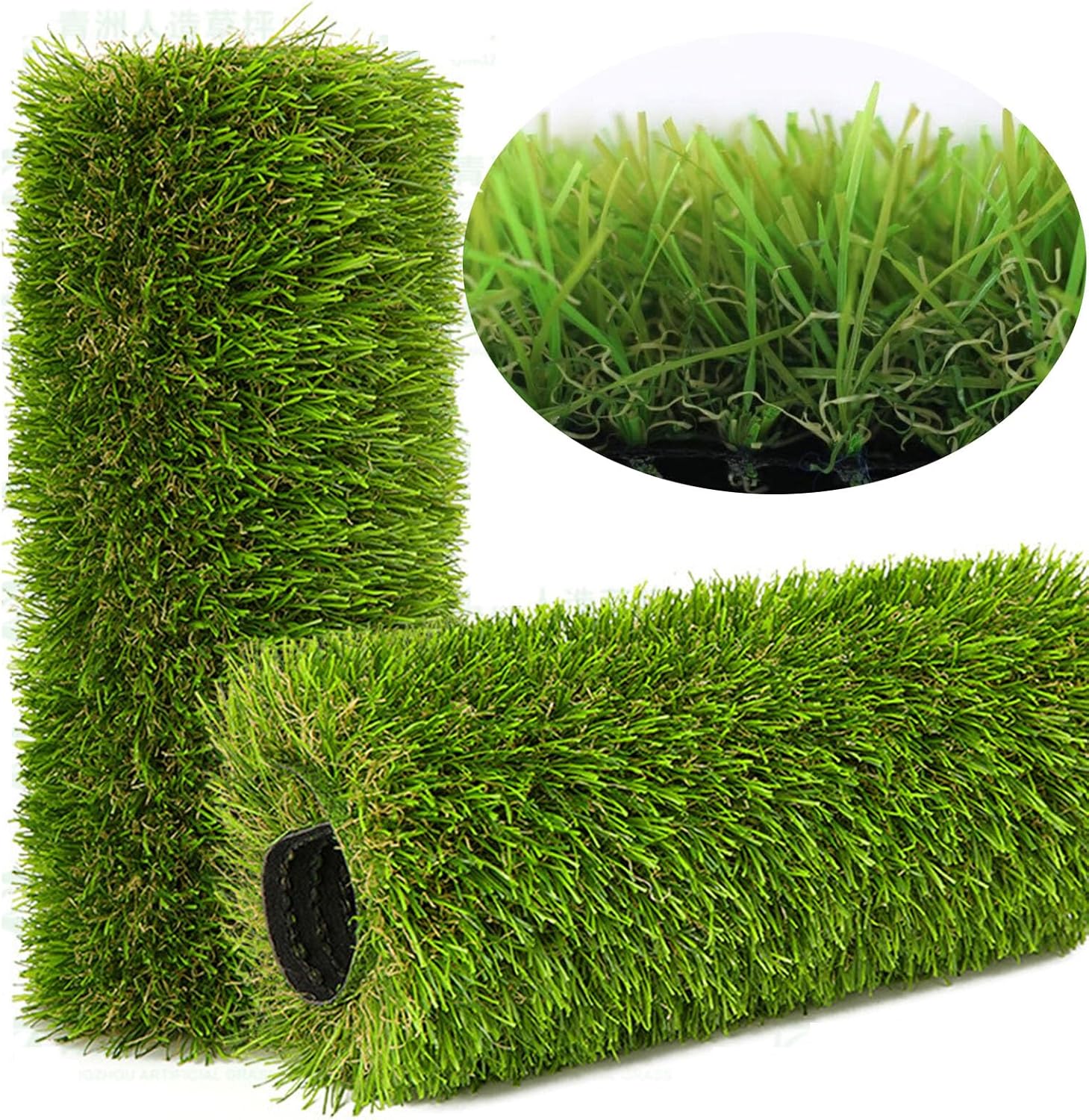 Artificial Grass Rug Outdoor Indoor 6FTX58FT Fake Grass Carpet Green Synthetic Grass Pet Turf Realistic Faux Grass Rug with Drain Holes for Garden Lawn Landscape Balcony Home Decor Patio