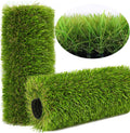 Artificial Grass Rug Outdoor Indoor 13FTX17FT Fake Grass Carpet Green Synthetic Grass Pet Turf Realistic Faux Grass Rug with Drain Holes for Garden Lawn Landscape Balcony Home Decor Patio
