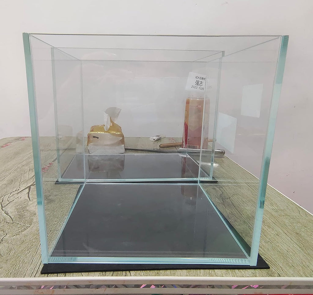 Small Nano Tall Rimless Tank, Glass Fish Tank, Betta Tank (2 Gallon 7.8x7.8x7.8inch/20x20x20cm)