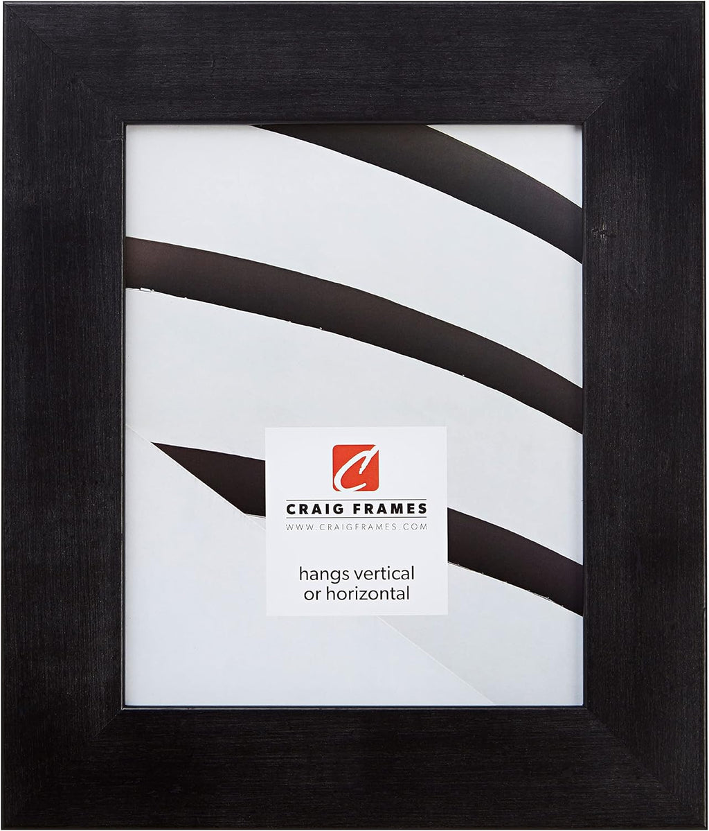 Craig Frames Bauhaus 200, 24x32 Picture Frame, Rustic Black Pine