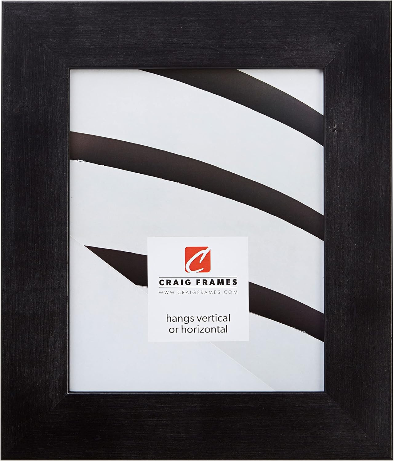 Craig Frames Bauhaus 200, 10x12 Picture Frame, Rustic Black Pine