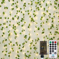 OMIKA Vine with Fairy Lights Plug in, 66FT 200 LED Ivy String Lights Connectable with Remote, Leaf Light Waterproof for Bedroom, Room, Wall, Garden, Party, Wedding Decor (Warm White)