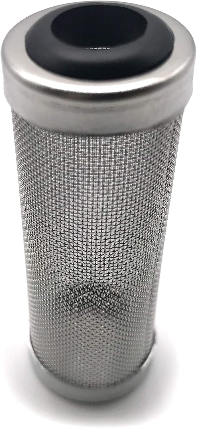 NACX 2Pcs Aquarium Fish/Shrimp Mesh Net Filter Guard，Fish Tank Intake Strainer Pre-Filter Cover Stainless Steel (11mm ID)