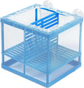 AQUANEAT Fish Tank Breeder Small Mesh Net Fry Saver Aquarium Spawn Hatchery Isolation with Suction Cups Hatchery Incubator for Shrimp Betta