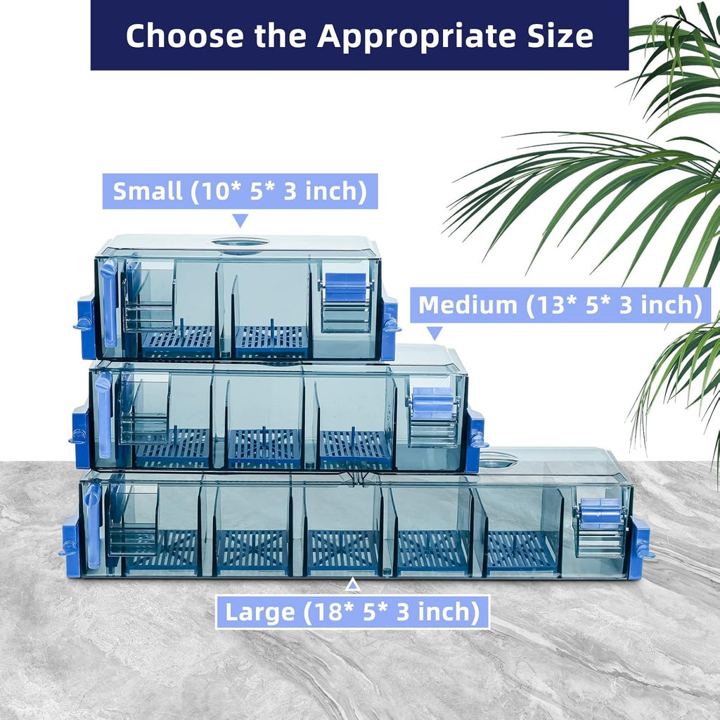 Multi-Stage Hang-On-Back Aquarium Filter for 20-50 Gallon Fish Tanks Waterfall Oxygenation & Ultra-Quiet HOB Filter System with Splash Guard & Dual Mounting (18 Inch)