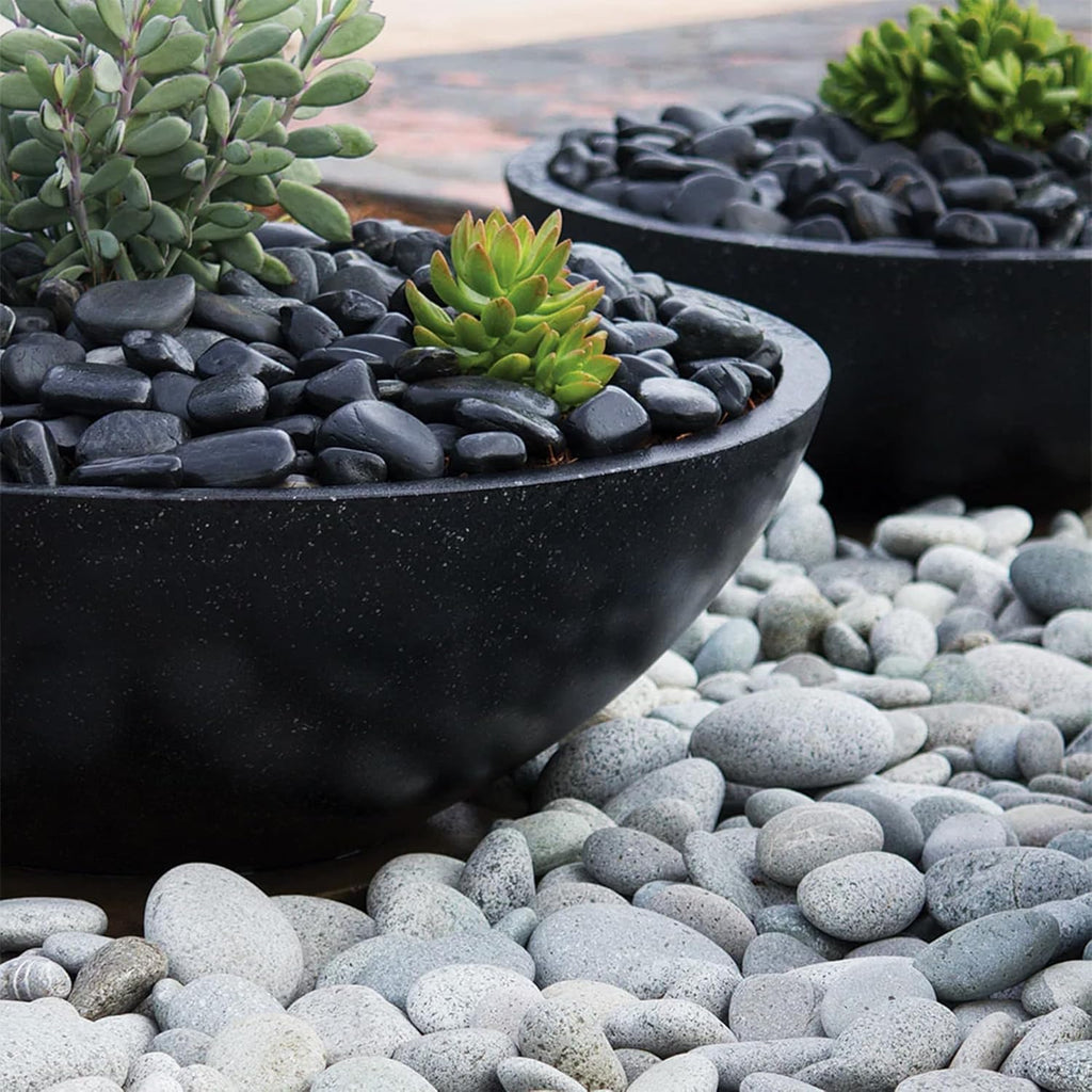 White Pebbles for Landscaping 40lbs, 1-2Inch Natural River Rocks for Aquarium, High Polished Decorative Stones for Vase Filler Fish Tank Gardening