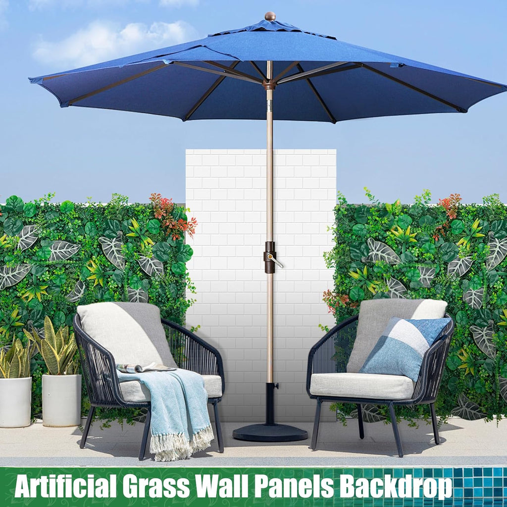 Artificial Grass Wall Roll Panels, 40"x120"(33.33 SQFT) UV Protection Greenery Plant Backdrop, Faux Boxwood Green Wall Decor for Party Patio Garden Backyard