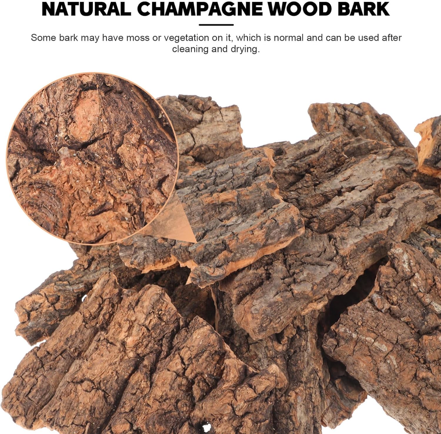 Cork Bark for Reptiles, 14Pcs Tree Bark Climbing Platform Reptile Hide Wood Natural Habitat Hiding Accessories for Gecko Bearded Dragons Lizards Turtles Terrarium