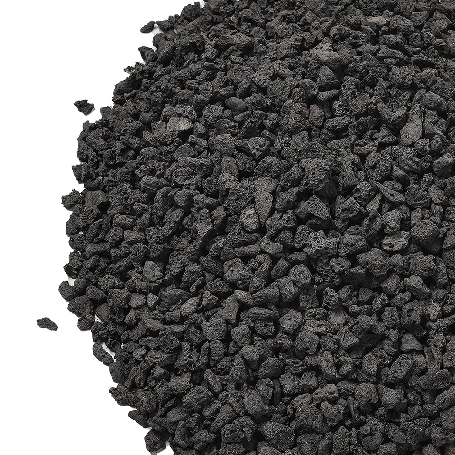 2.5lbs Small Lava Rocks for Plants Drainage, 1/5 Inch Black Gravel Mulch for House Plants, Succulent Rocks Pebbles for Planters,Cactus, Bonsai Tree, Pure Volcanic Rocks, Top-Dressing