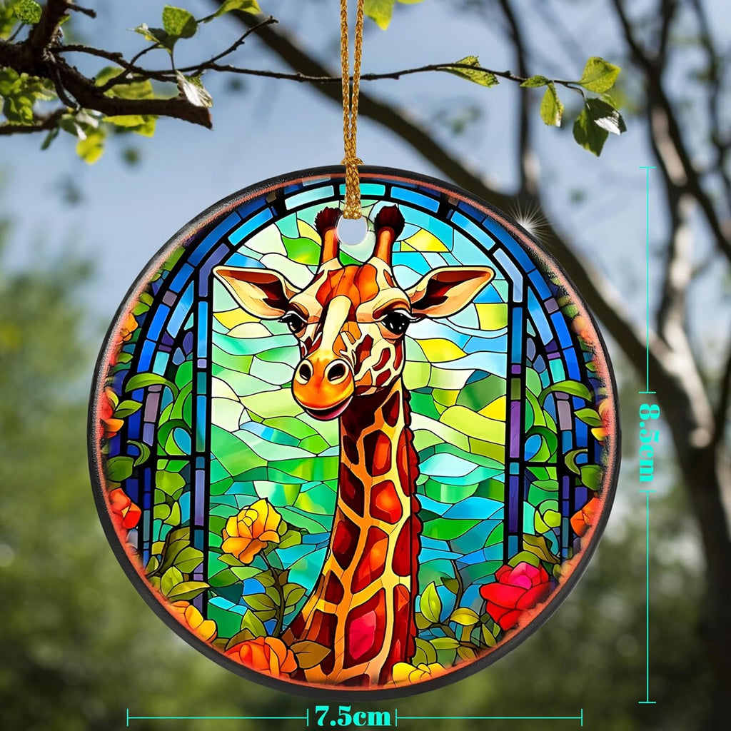 Giraffe Ornament - Christmas Tree Decoration, Gift for Holiday Keepsake Exchange