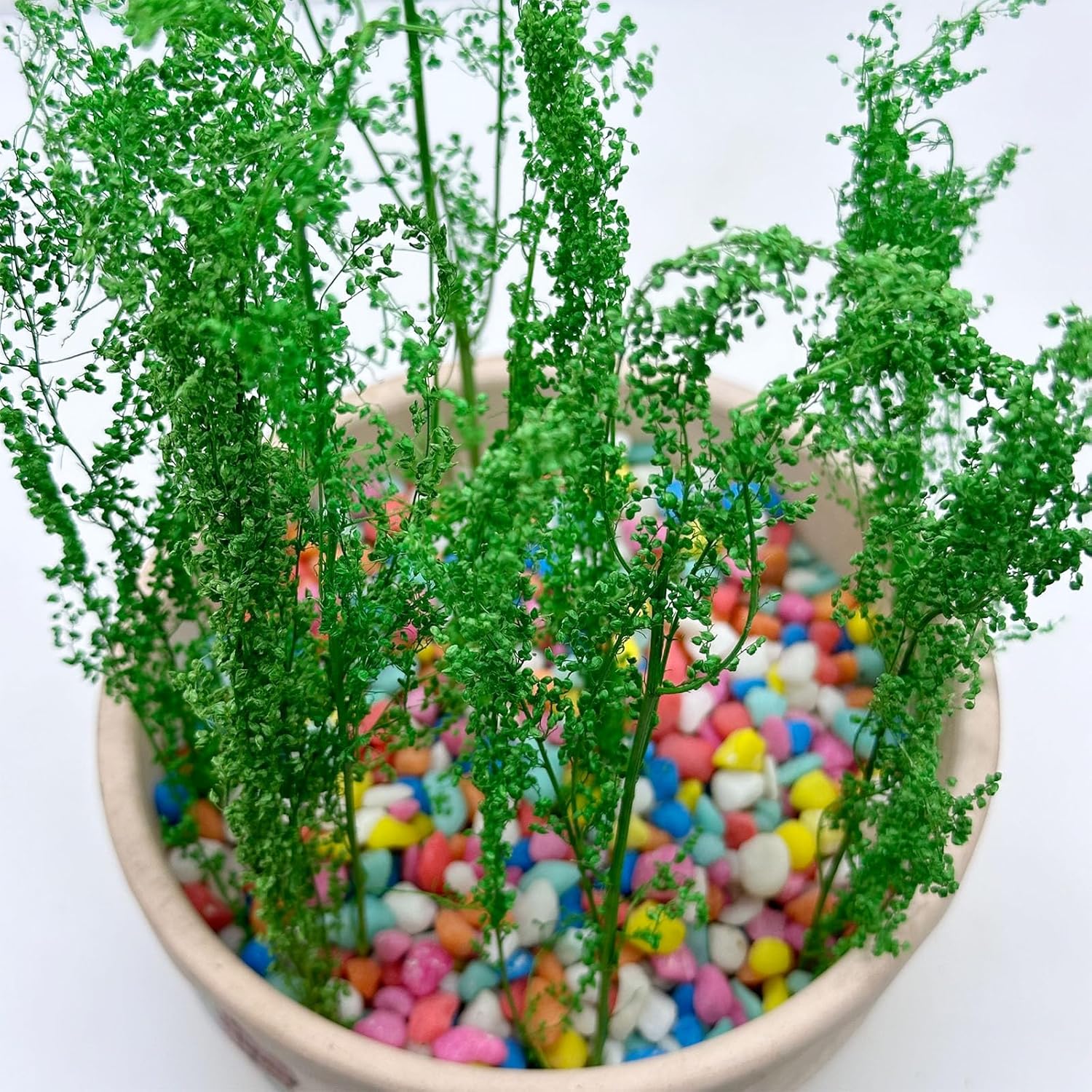 Woohome Static Grass Tuft Model Grass Tufts Railway Artificial Grass Bushy Tuft Flower Cluster Vegetation Groups for Model Train Landscape Railroad Scenery, Grass Green