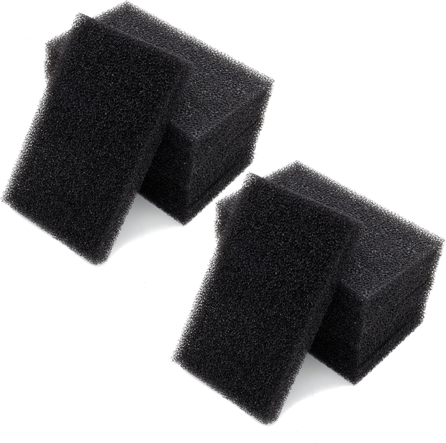Aquarium Bio Filter Media Sponge, 6.28 x 4 x 0.78 inch 12 Pack Cut-to-Size Foam for Aquarium Fish Tank