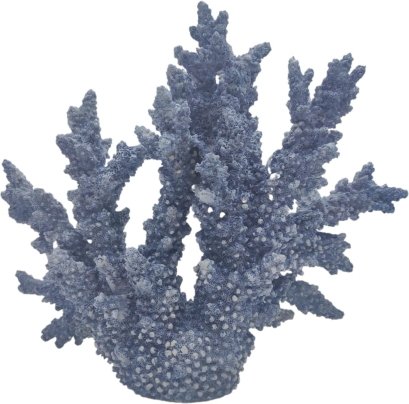 Coral Reef Decor Home Statue,Coastal Beach Nautical Decor,Aquarium、Desk、Bathroom、Room、Shelf Statue,Ocean Themed Gifts (X-Light Blue)