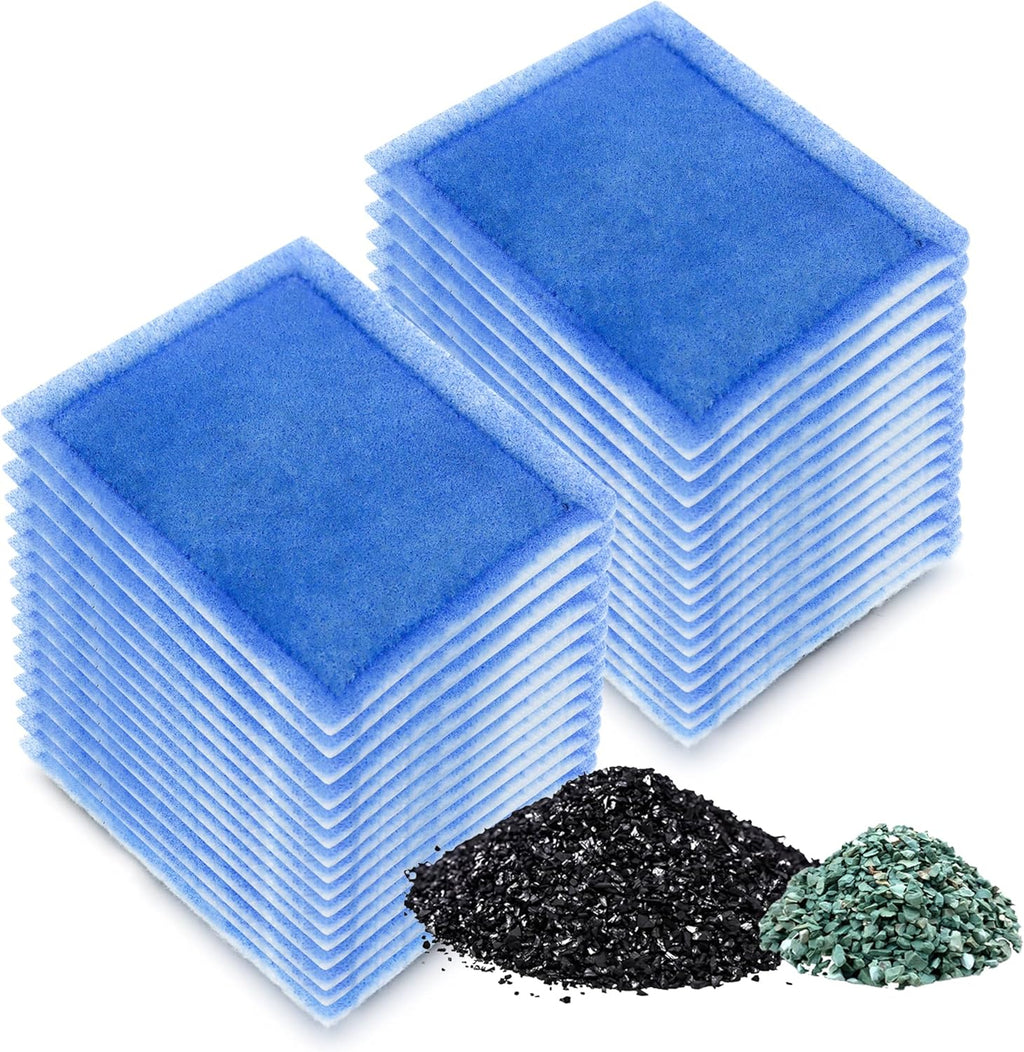 Aquarium 32 Pack Rite-Size C Filter Cartridges with Zeolite, Compatible with Penguin PRO Power Filters 275/375, Power Filters 200/350