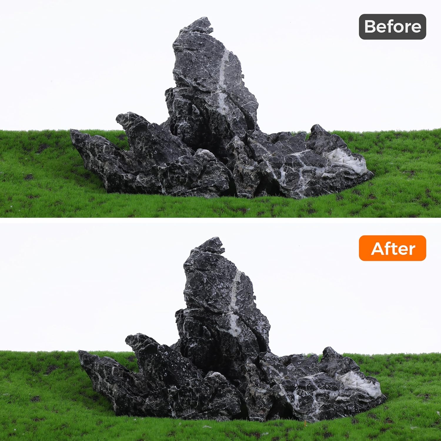 2-6 Inches Natural Seiryu Stone 4 PCS Aquarium Rocks for Aquascaping, Aquarium Landscaping, Terrariums, Fish Tank Decoration, Vivariums, Paludarium, Reptile and Amphibian Enclosures