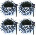 Joomer Solar Christmas Lights Outdoor 4 Pack Total 156FT 400LED 8 Lighting Modes Solar String Lights Waterproof Fairy Tree Lights for Garden Yard Patio Christmas Decoration (White)