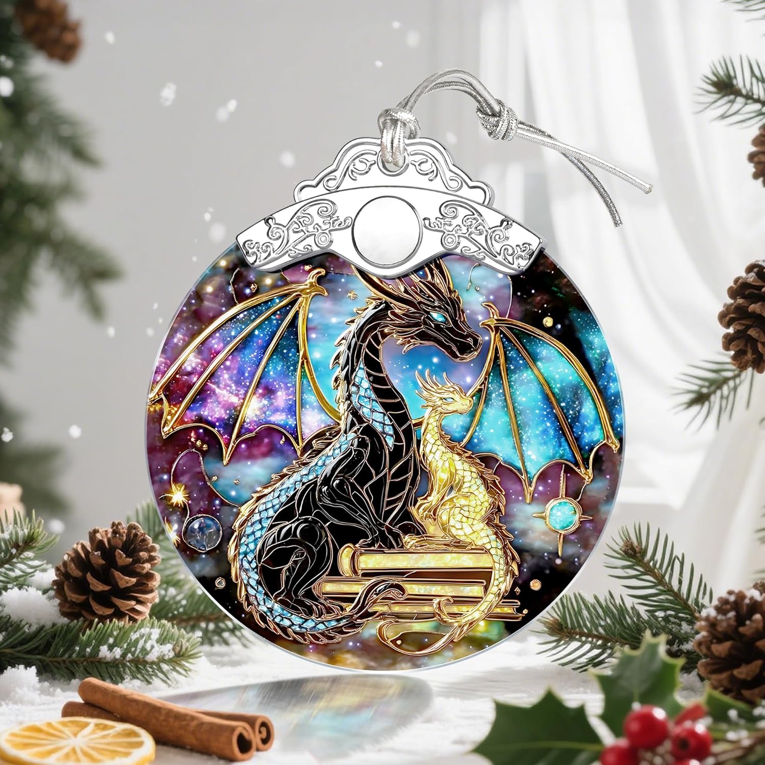 Dragon Christmas Ornaments, Christmas Tree Decorations, Keepsake Ornaments, Holiday Decor, Holiday & Xmas Gifts, Gifts for Dragon Lovers, Fantasy Lovers & Bookworms