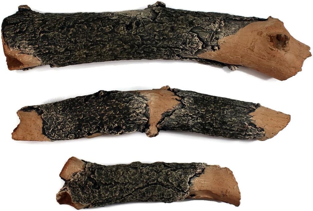 Midwest Hearth Gas Logs Deluxe Decorative Branch and Twig Set | Cast from Real Logs and Hand Painted in USA (Oak 3-Piece)