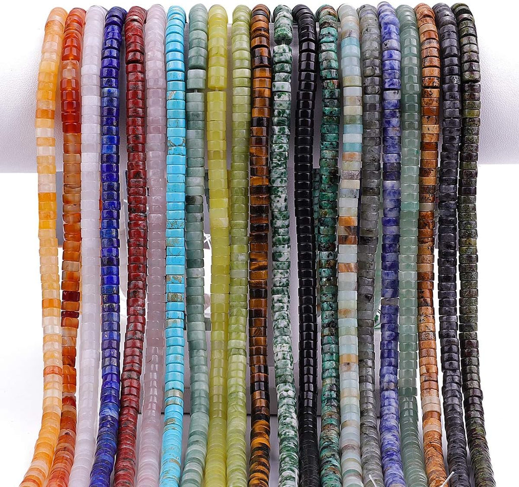 Natural Rose Quarts Crystal Spacer Beads Caps Loose Semi Gemstone for Beading Jewelry Making 6mmx3mm 38cm