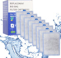 8 Pack Large Assembled Aquarium Filter Cartridge for Whisper Bio-Bag Power Filters, Replacement Filter Cartridges for Whisper 20i/40i IQ20/30/45/60 PF20/30/40/60 Power Filter