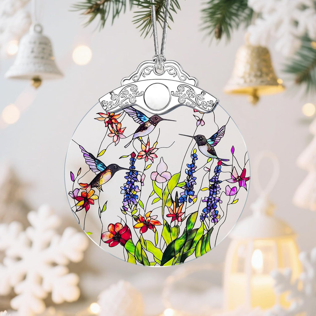 Hummingbird Christmas Ornaments: Christmas Tree Ornaments, Holiday Decor for Butterfly Lover, Stocking Stuffers, Gift Ideas, Housewarming Gift, Xmas Gifts & Gifts for Women, Friends and Neighbors