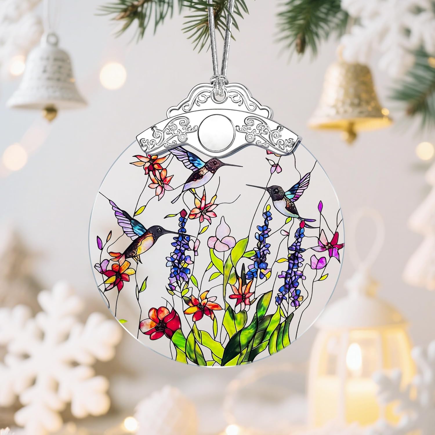 Hummingbird Christmas Ornaments: Christmas Tree Ornaments, Holiday Decor for Butterfly Lover, Stocking Stuffers, Gift Ideas, Housewarming Gift, Xmas Gifts & Gifts for Women, Friends and Neighbors