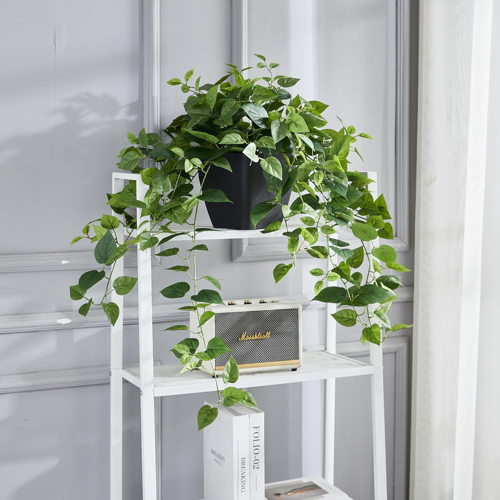 365 Blooming Decor Realistic Artificial Potted Pothos Ivy Plant(Devil's Ivy), Scindapsus Aureus, Premium Fake Plant for Home, Office Decor, 30" H x 22.8" W, //Weather-Resistant//Indoor&Outdoor