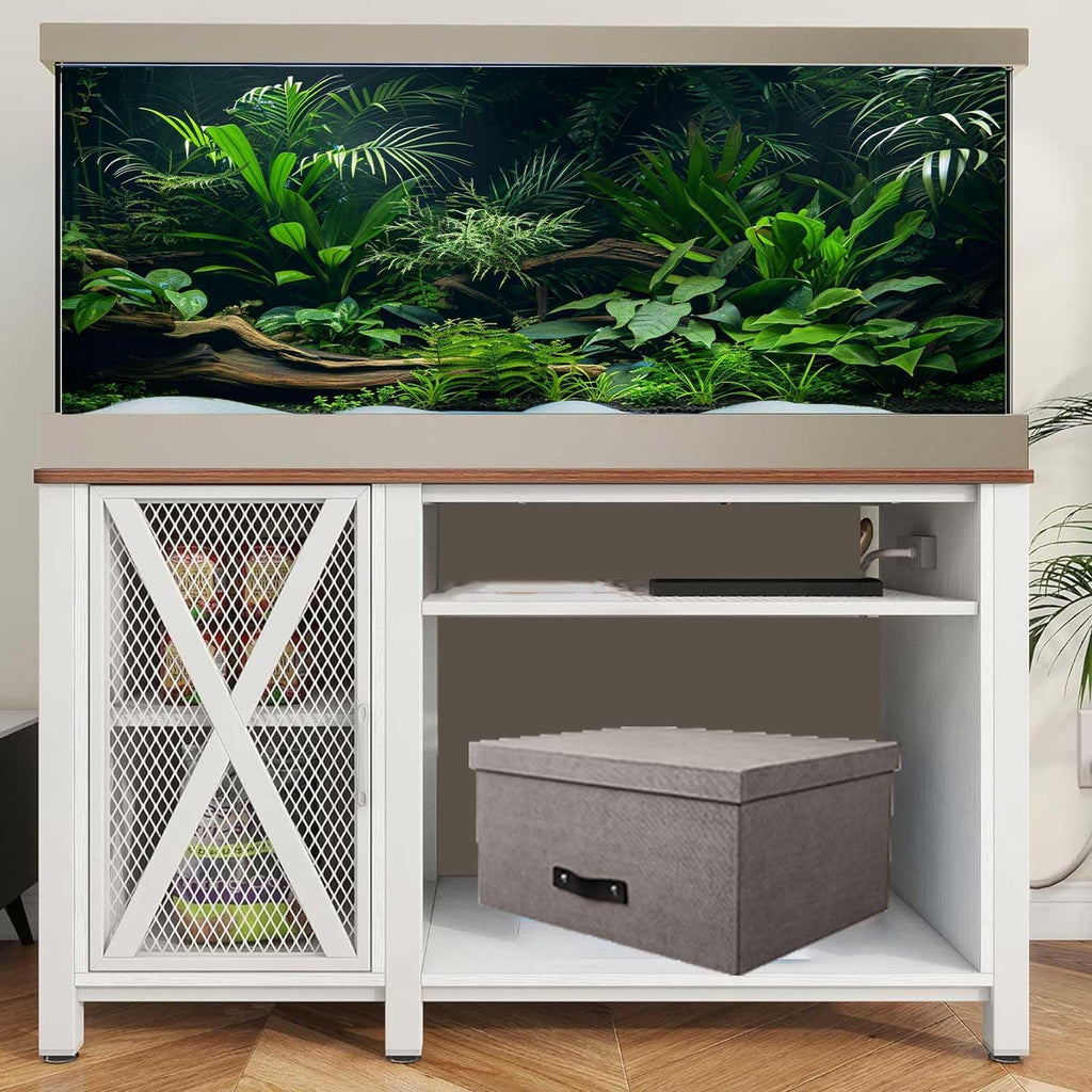 Aquarium Background, Aquatic Plant River Bed & Lake Tropical Undersea Tree Branch Fish Tank Background, 6 EVA Double-Sided Tapes 48x24 inches/120x60