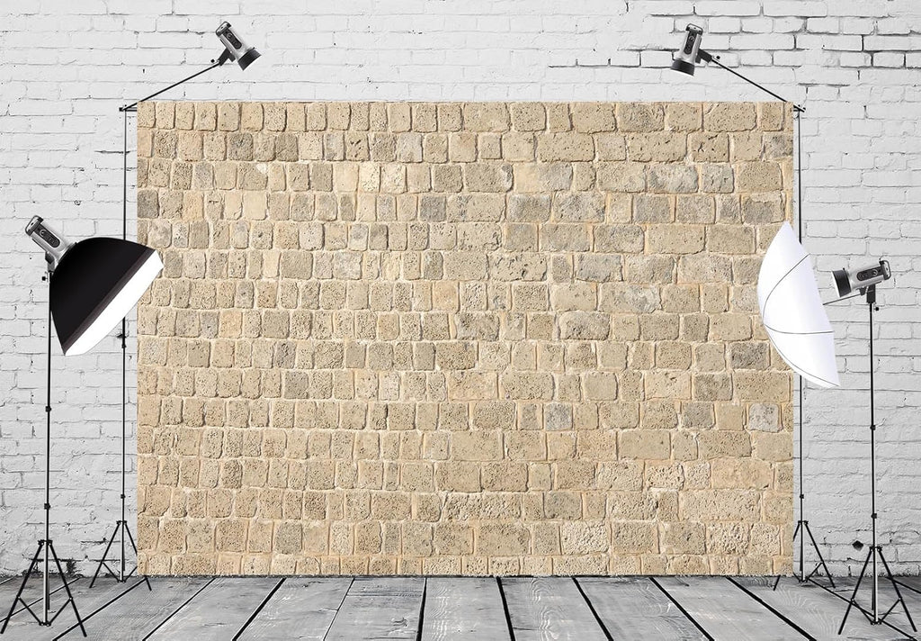 5x4ft Fabric Retro Rock Stone Wall Photography Backdrop Vintage Brick Background Home Decor Birthday Party Decoration Boy Kid Adult Artistic Portrait Photo Shooting Banner Studio Props