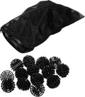 HQRP 50 pcs Bio Balls Filter Media 1.5 Inch - Large Bio Ball for Aquarium, Pond, Waterfall, Fountain Filter Media in Mesh Bag with Zipper