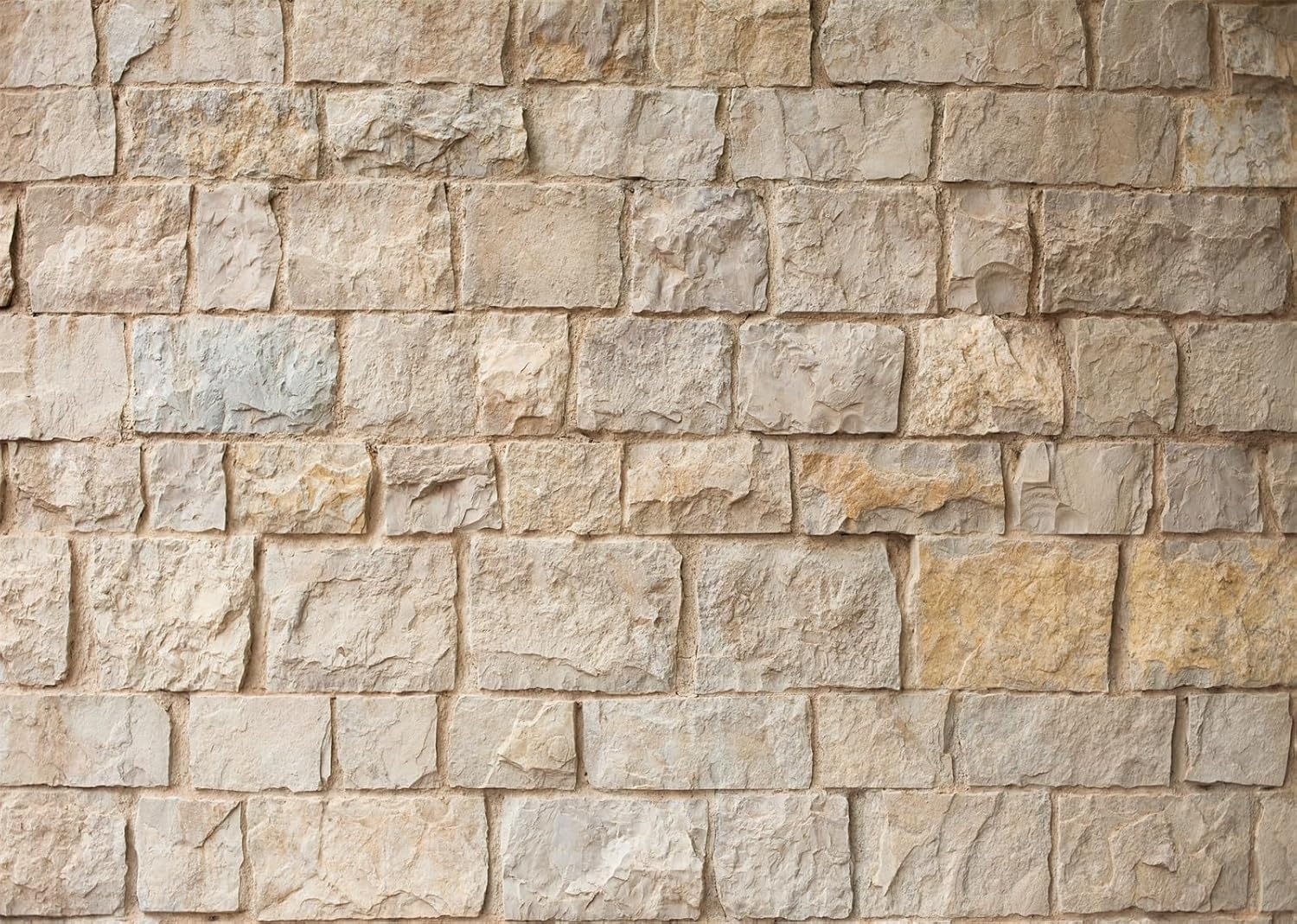 8x6ft Fabric Brick Stone Wall Backdrop - Old Outdoor Rock Stone Wall Textures Background for Medieval Castle, Party Decorations, Baby Shower, Kids & Adults Portarit Photo Props