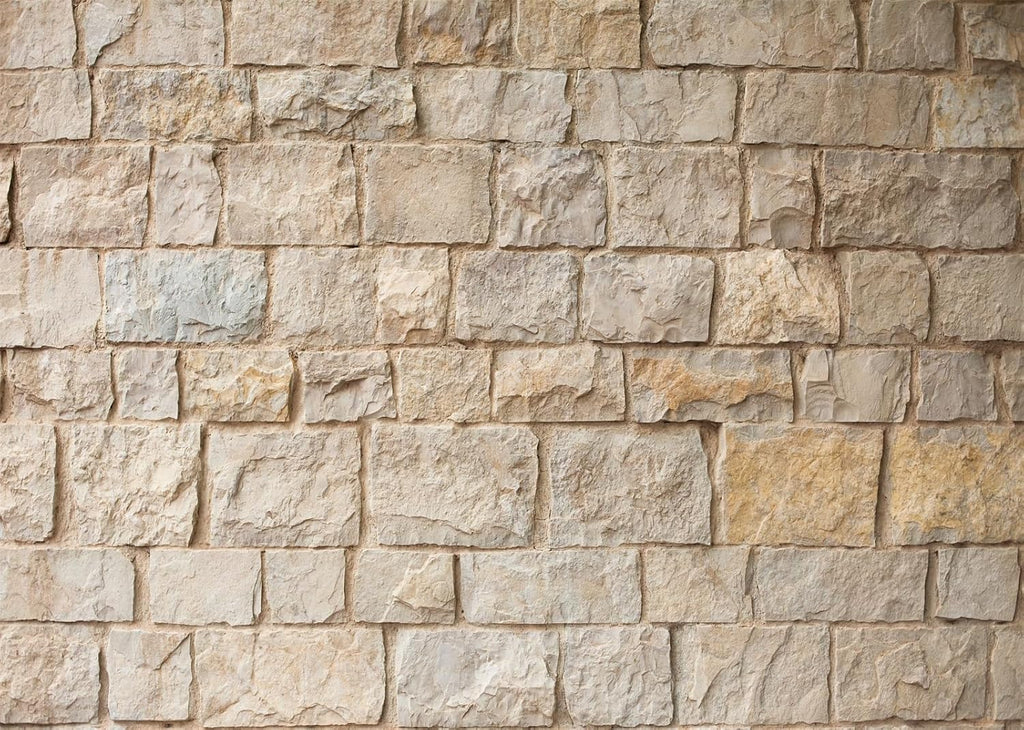 Fabric Brick Stone Wall Backdrop - 9x6ft Old Outdoor Rock Stone Wall Textures Background for Medieval Castle Party Decorations, Baby Shower, Kids & Adults Portarit Photo Props