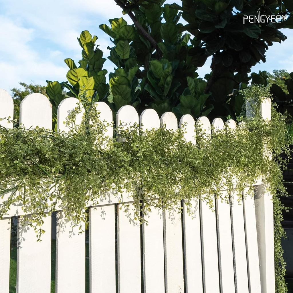 6 Pack 5.57ft Artificial Greenery Garland, Leaf Garland for Room Decor, Garlands for Decoration, Fake Vines Hanging Plants for Home Bedroom Garden Wall Wedding Decor 039