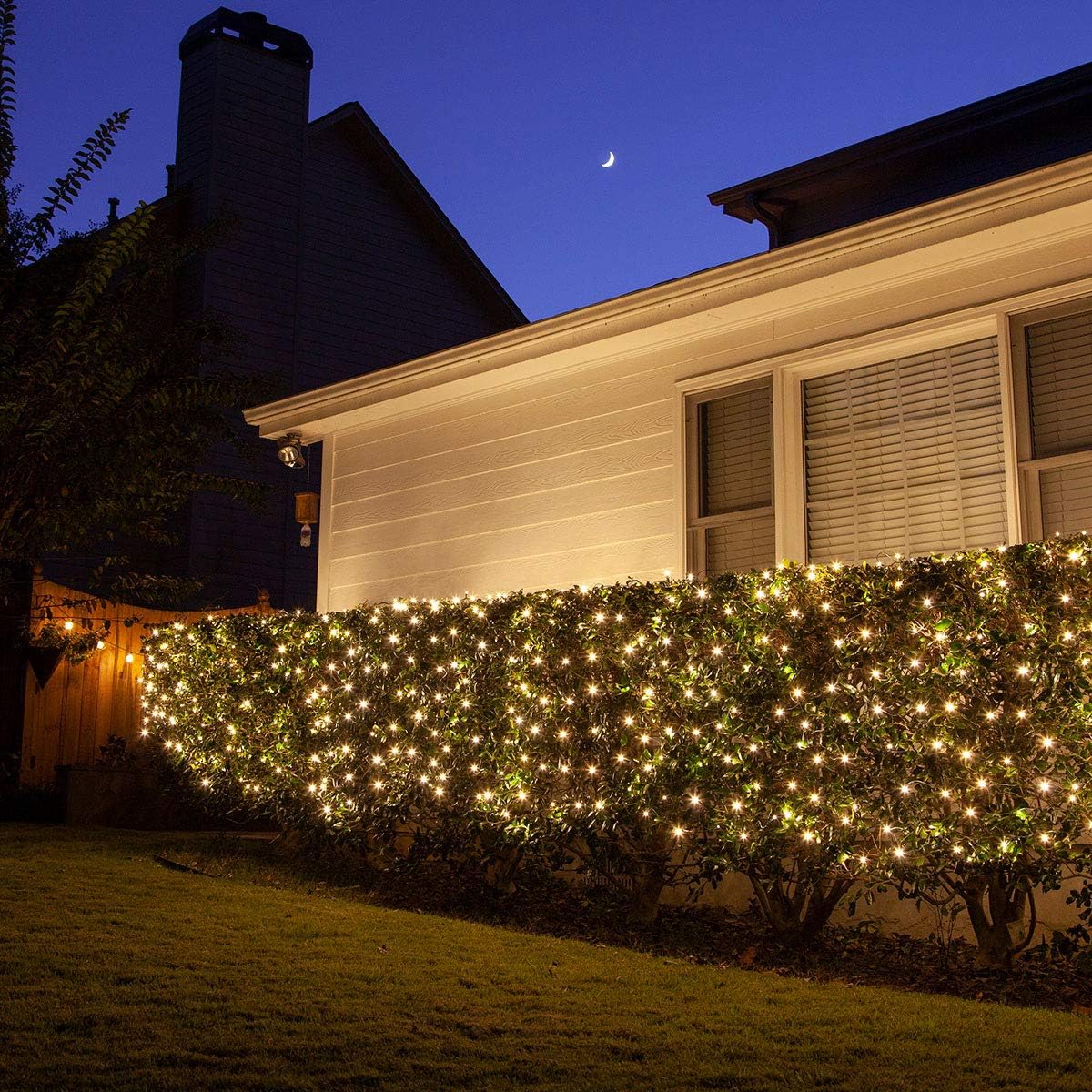 Lighting EVER Plug in Fairy Lights with Switch 66 ft 200 LED String Lights, Warm White Copper Wire Lights Waterproof Indoor Outdoor Decorative Fairy Lights for Bedroom, Patio, Garden, Balcony, Dorm