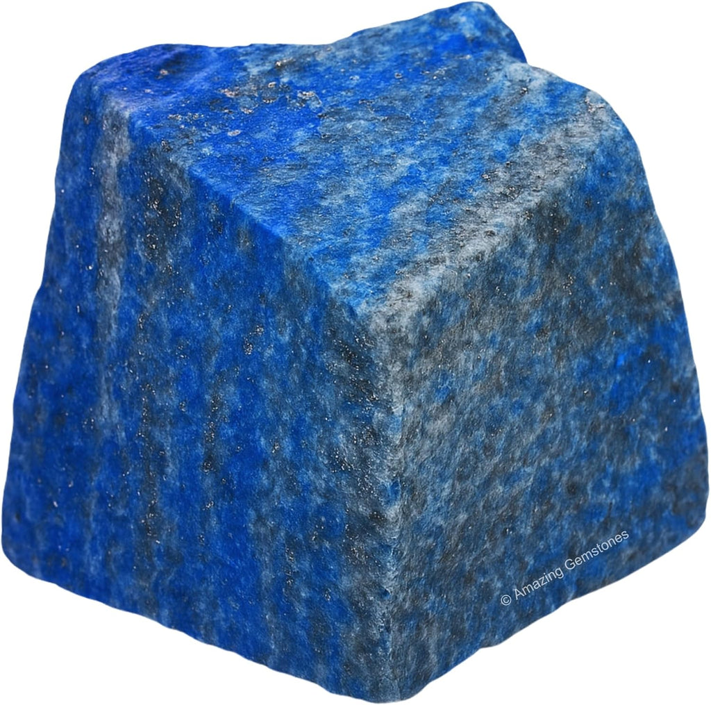 Amazing Gemstone 2 Pieces Lapis Lazuli Stone Crystals and Healing Stones, Raw Natural Rocks for Tumbling and DIY Raw Stones and Crystals