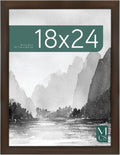 MCS Museum Poster Frame 18x24 Espresso Woodgrain, Vertical & Horizontal Wall Hanging Large Picture Frame for Photos, Posters & Art Prints (1-Pack)