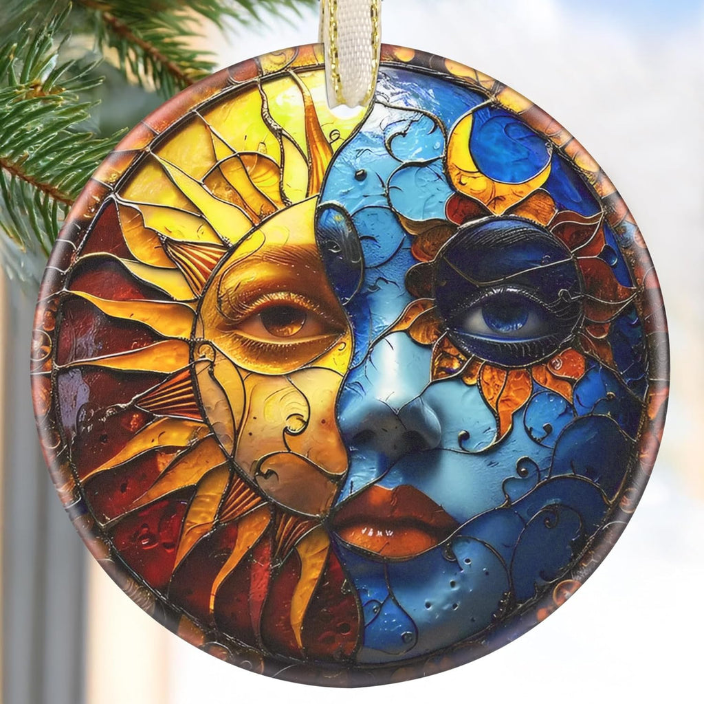 2025 Beautiful Christmas Ornaments - Christmas Decoration, Round Ceramic, Holiday Decor for Tree, Gift Idea
