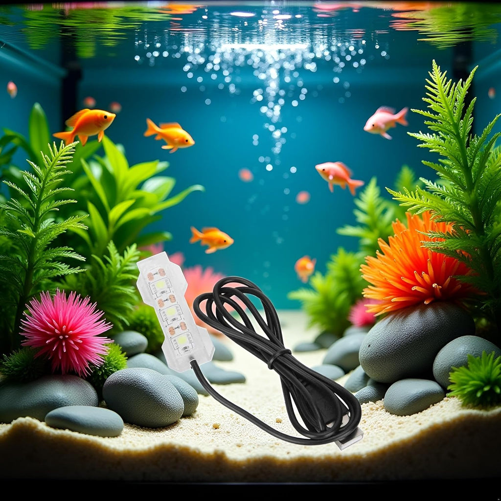 Blue Light Small Aquarium Led Light, Led Fish Tank Light for Freshwater Plants Aquarium Accessories