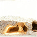 Aquarium Cave Tunnel 3D Printed, 6.7" Under Gravel Fish Hideout, Sinking Substrate-Friendly Decor with Viewing Ports for Pleco, Shrimp & Corydoras