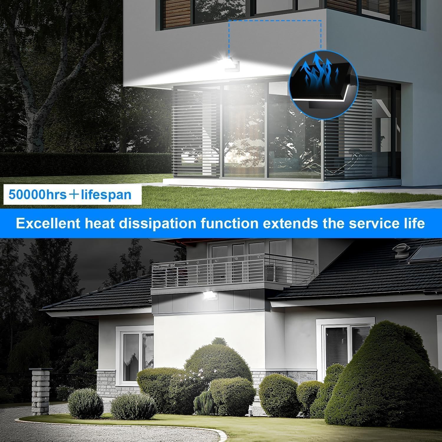 ledmo 150W LED Wall Light, 18000LM Super Bright Commercial Outdoor LED Wall Pack 360 ° Rotatable Dusk to Dawn Security Flood Lighting with Photocell IP65 5000K Modern Black Square4 Pack