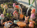 67-Piece Fairy Garden Accessories Kit, Handmade Glittery Mushrooms, Miniature Figurines & Landscape Ornaments for Mini Terrarium, Fairy Desk Plants