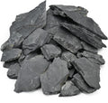Unocho Natural Slate Stone Reptile Basking Platform Rocks 20lb Tortoise Habitat Flat Rocks for Aquarium Amphibian Vivariums Paludarium Garden Landscaping and Model Railroad(2-8 inches)