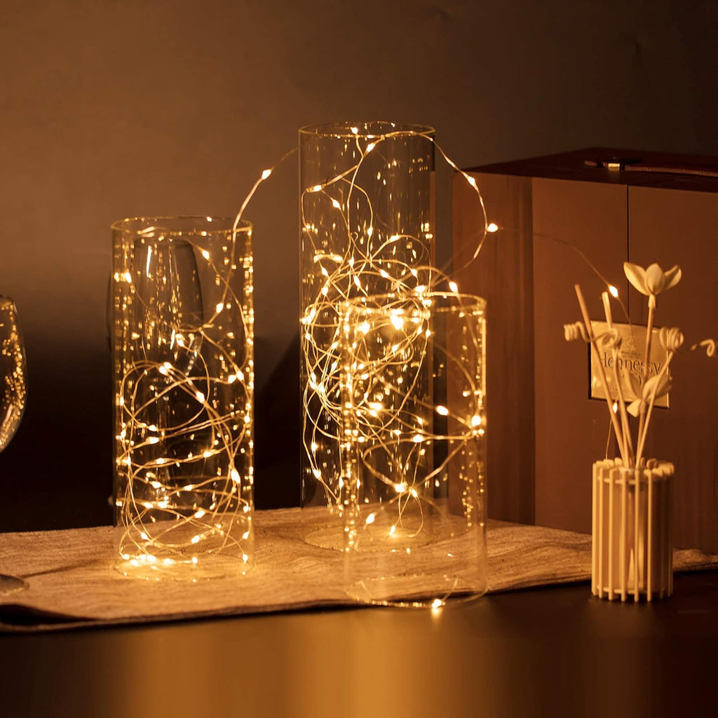 WGVI Hurricane Candle Holder Sleeve, Wide 4", Height 8", Clear Glass Cylinder Candleholder, Chimney Tube, Open Ended Candle Shade, 6 Pieces Bulk
