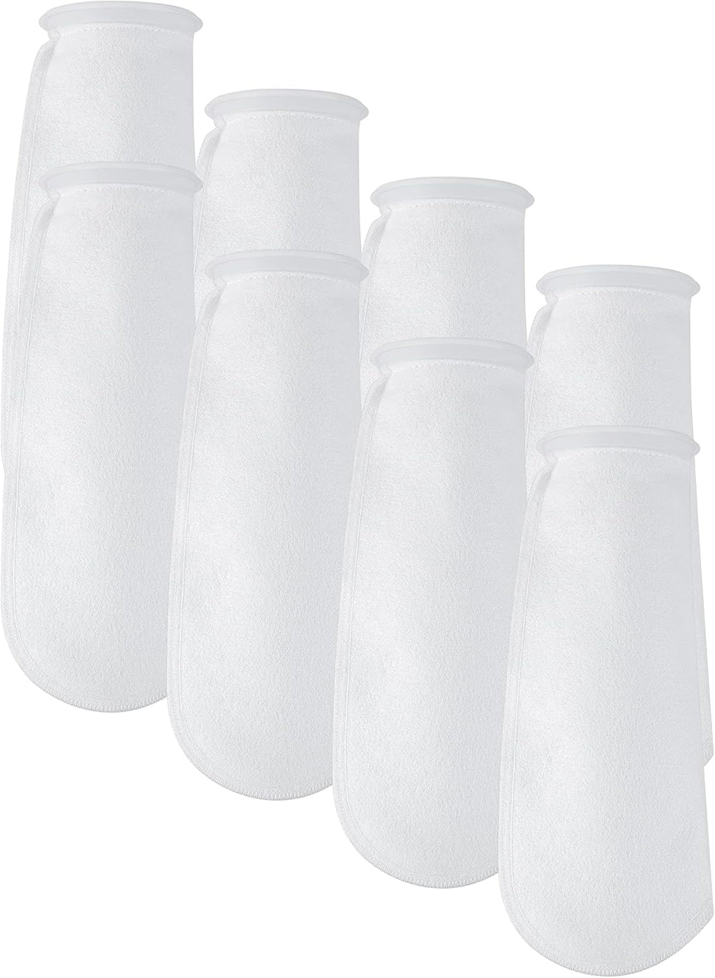 AQUA KT 200 Micro Felt Filter Bag Aquarium Filter Sock for Fish Tank, 14 Inch Length, 4 Inch Ring Diameter, Pack of 8