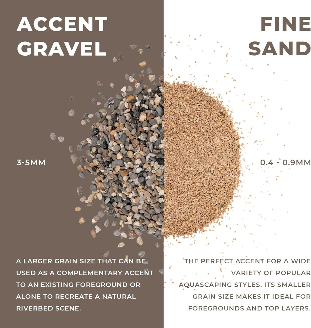 Ultum Nature Systems Controsand Santa Fe Aquarium Gravel (8L) - Small Pebbles for Fish Tank - Planted Aquarium Rocks - Fish Tank Substrate - Aquarium Pebbles - Versatile Fish Tank Stones